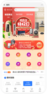 顺逛限时电商手机端商城界面